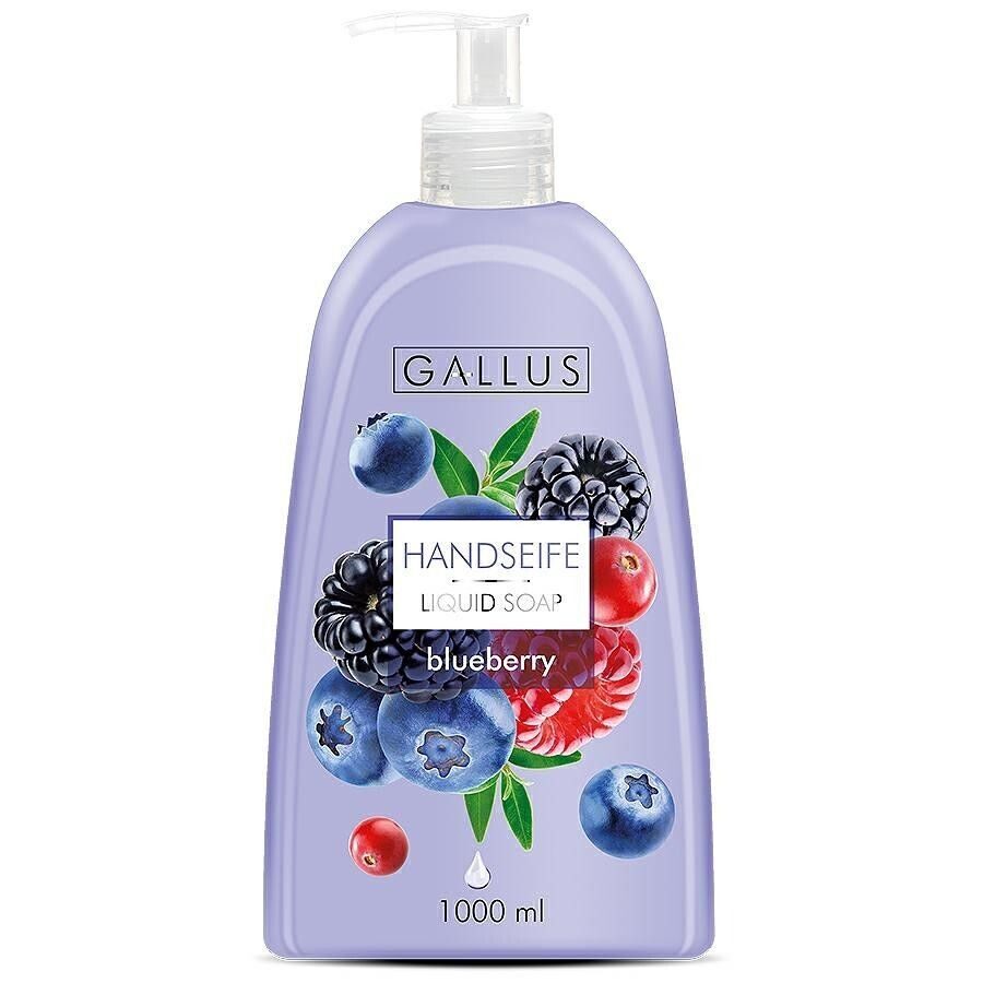 Жидкое мыло GALLUS Creamy Черничное, 1 литр